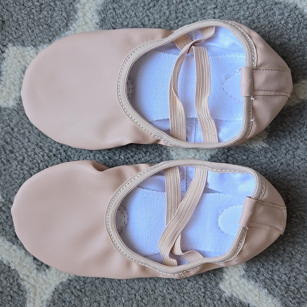Stella Pink Top Strap Ballet Shoes For Girls Size 1ML